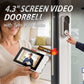📢📢50% OFF !! ⏰4.3" Screen Video Doorbell with Two-Way Audio