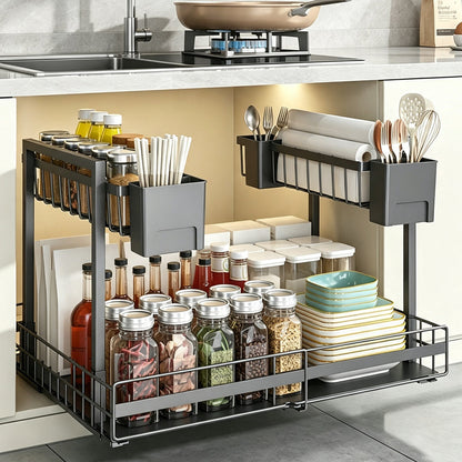 📢📢50% OFF !! ⏰Slide Out Kitchen Storage Rack