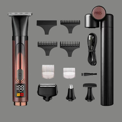 📢📢50% OFF !! ⏰ 4-in-1 Men's Grooming Kit with LED Display
