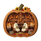 📢📢50% OFF !! ⏰Halloween Wooden Pumpkin Tabletop Decor