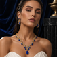 📢📢50% OFF !! ⏰Sparkling Teardrop Pendant Necklace and Earrings Set