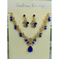 📢📢50% OFF !! ⏰Sparkling Teardrop Pendant Necklace and Earrings Set