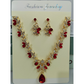 📢📢50% OFF !! ⏰Sparkling Teardrop Pendant Necklace and Earrings Set