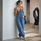 🌸 50% OFF NOW! 🌸Women's Plus Size Halter Neck Ruched Jumpsuit