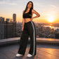 🌸 50% OFF NOW! 🌸Women's  Chic Striped Drawstring Track Pants