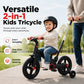 📢📢50% OFF !! ⏰4-in-1 Convertible Kids Tricycle Balance Bike Stroller