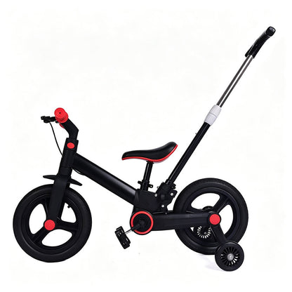 📢📢50% OFF !! ⏰4-in-1 Convertible Kids Tricycle Balance Bike Stroller