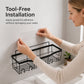 📢📢50% OFF !! ⏰Drill-Free Bathroom Shelf Set
