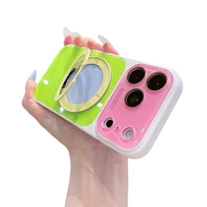 📢📢50% OFF !! ⏰Color Block 360° Rotating Ring Stand Phone Case