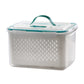 🥗 2 in 1 Draining Fresh-Keep Food Container with Built-in Colander – Leakproof Fridge Storage for Fruits & Veggies 🧊✨