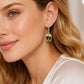 📢📢50% OFF !! ⏰Elegant Rosebud C-Shaped Hoop Earrings