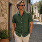 📢📢50% OFF !! ⏰Men's Casual Lightweight Short Sleeve Shirt