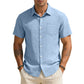 📢📢50% OFF !! ⏰Men's Casual Lightweight Short Sleeve Shirt