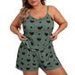 🌸 50% OFF NOW! 🌸Women's Plus Size Cami Top and Shorts Pajama Set