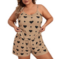🌸 50% OFF NOW! 🌸Women's Plus Size Cami Top and Shorts Pajama Set