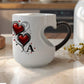 📢📢50% OFF !! ⏰Color Changing Heart Handle Ceramic Mug for Valentine's Day