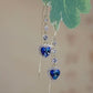 🌸 50% OFF NOW! 🌸Exquisite Blue Heart Synthetic Gemstone Threader Earrings 🌿