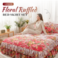 📢📢50% OFF !! ⏰3‑Piece Floral Ruffled Bed Skirt Set