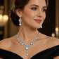💎 50% OFF NOW! ✨ Sparkling Rhinestone Necklace & Earrings Set