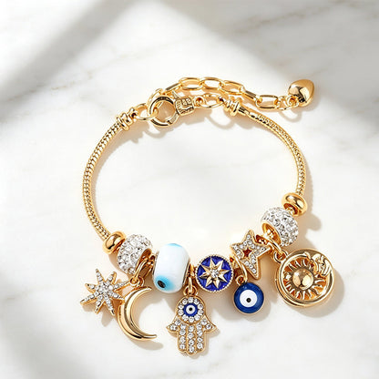 🌸 50% OFF NOW! 🌸Celestial Sun Moon Charm Bracelet