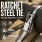 📢📢50% OFF !! ⏰Heavy Duty Stainless Steel Cable Tie with Flip Lock Buckle