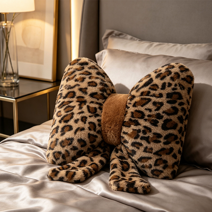 🌸 50% OFF NOW! 🌸Leopard Print Bowknot Throw Pillow🎀