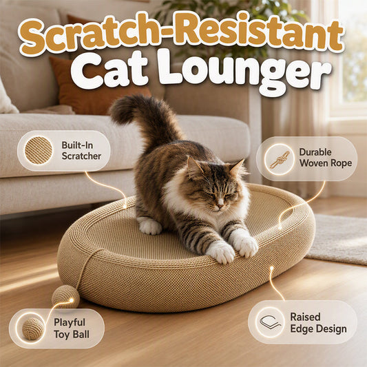 📢📢50% OFF !! ⏰ Wear-Resistant Sisal Cat Scratcher Bed