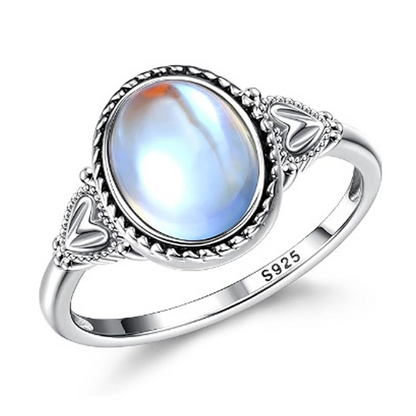 🎉BUY 1 GET 1 FREE🎁Vintage Oval Temperature Color Changing Mood Ring with Heart Accents