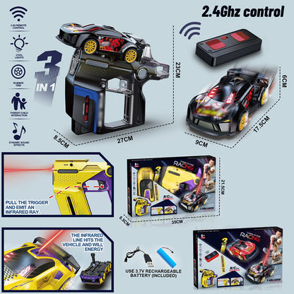 ￼￼50% OFF !! ￼2-in-1 Remote Control Car Gun Launcher Toy Set