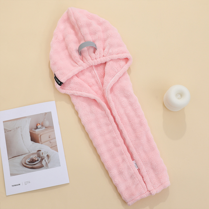 📢📢Buy 1 Get Free 1 !! ⏰Large Hair Towel with Secure Band For Women