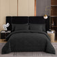 📢📢50% OFF !! ⏰3-Piece Quilted Comforter Set – Soft All-Season Bedding with Matching Shams☁️🛏️