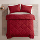 📢📢50% OFF !! ⏰3-Piece Quilted Comforter Set – Soft All-Season Bedding with Matching Shams☁️🛏️