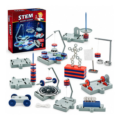 📢📢50% OFF !! ⏰12-in-1 Magnet Science Experiment Kit Educational Toy🧲