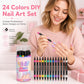 🌸 50% OFF NOW! 🌸24 Colors Dual Ended Nail Art Pens Set