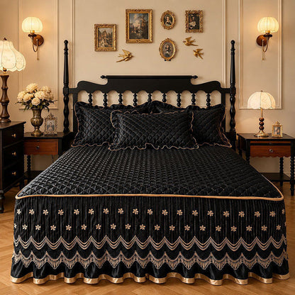 📢📢50% OFF !! ⏰Quilted Bed Skirt – Breathable, full-coverage & easy-fit 🛏️