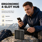 📢📢50% OFF !! ⏰4-Slot Solar Lithium Battery Charger🔋📱
