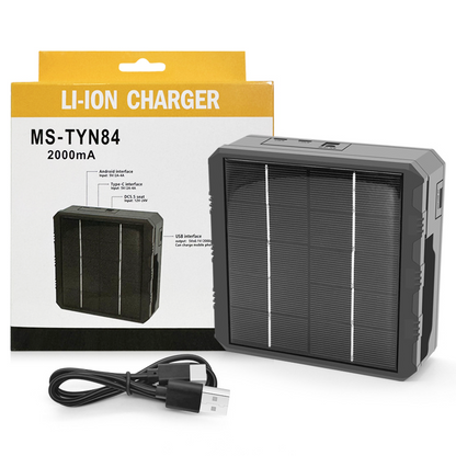 📢📢50% OFF !! ⏰4-Slot Solar Lithium Battery Charger🔋📱