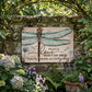 📢📢50% OFF !! ⏰Dragonfly Memorial Garden Sign
