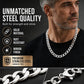 📢📢50% OFF !! ⏰ Silver Tone Stainless Steel Chain Necklace