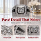 📢📢50% OFF !! ⏰Elegant Sparkly Square Halo Ring