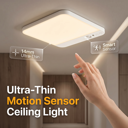 📢📢40% OFF !! ⏰ Rechargeable Motion Sensor Ceiling Light – Cordless LED Ceiling Lamp with Remote Control