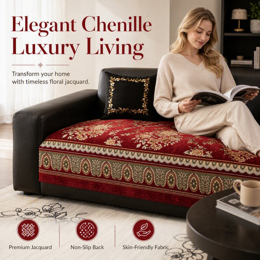 📢📢50% OFF !! ⏰Vintage Floral Chenille Sofa Cover