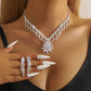 🌸 50% OFF NOW! 🌸Elegant Lotus Rhinestone Jewelry Set