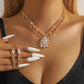 🌸 50% OFF NOW! 🌸Elegant Lotus Rhinestone Jewelry Set