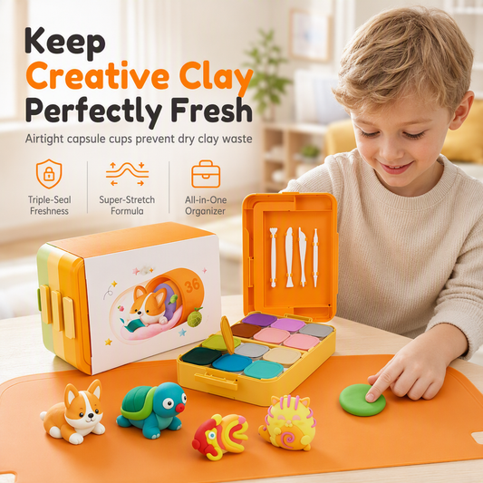 📢📢50% OFF !! ⏰Non-Toxic Odorless Ultra Light Capsule Clay Set
