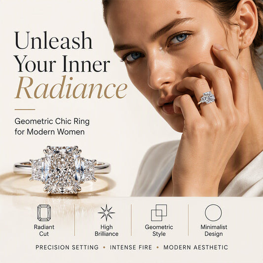 🌸 50% OFF NOW! 🌸Elegant Square Cut Zircon Ring