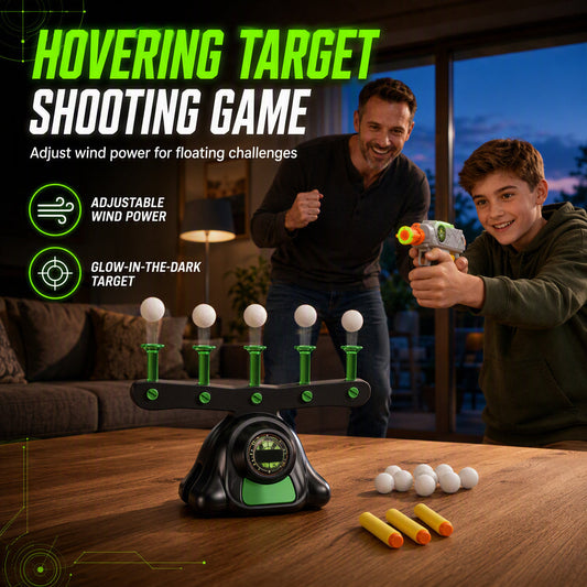 📢📢50% OFF !! ⏰Electric Hovering Ball Target Shooting Game Set