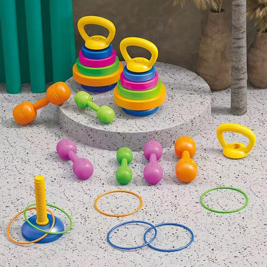 📢📢50% OFF !! ⏰Kids Adjustable Dumbbell Toy Set👦💪