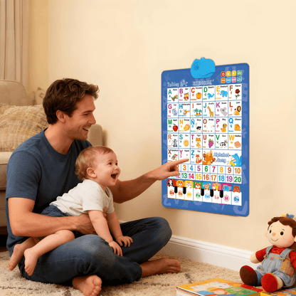 📢📢50% OFF !! ⏰Talking Alphabet Wall Chart – Bilingual, audio & mini piano ✨