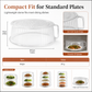📢📢50% OFF !! ⏰Multi-Layer Stackable Microwave Food Cover